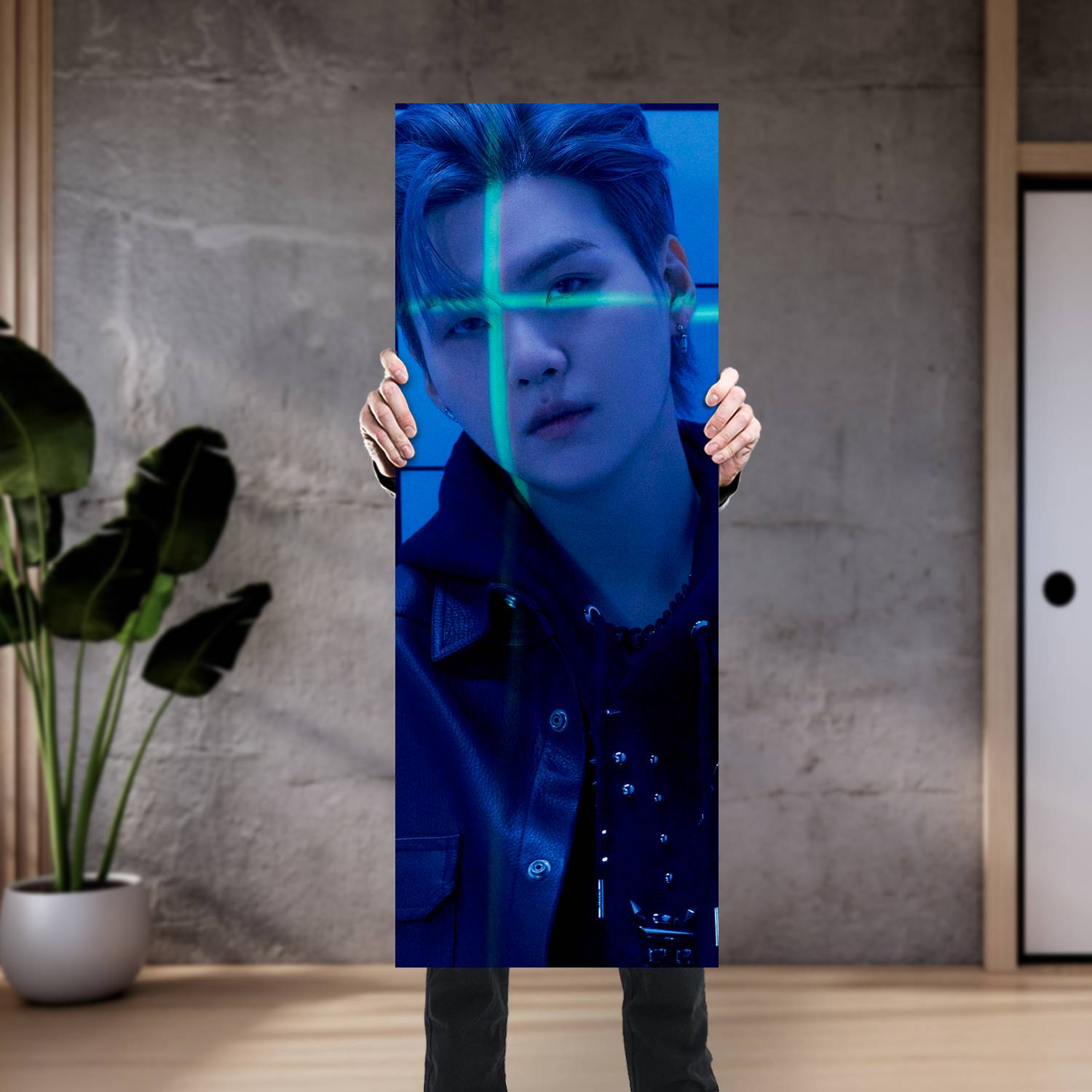 Cuadro grande 30x80cm Suga BT 093 BTS