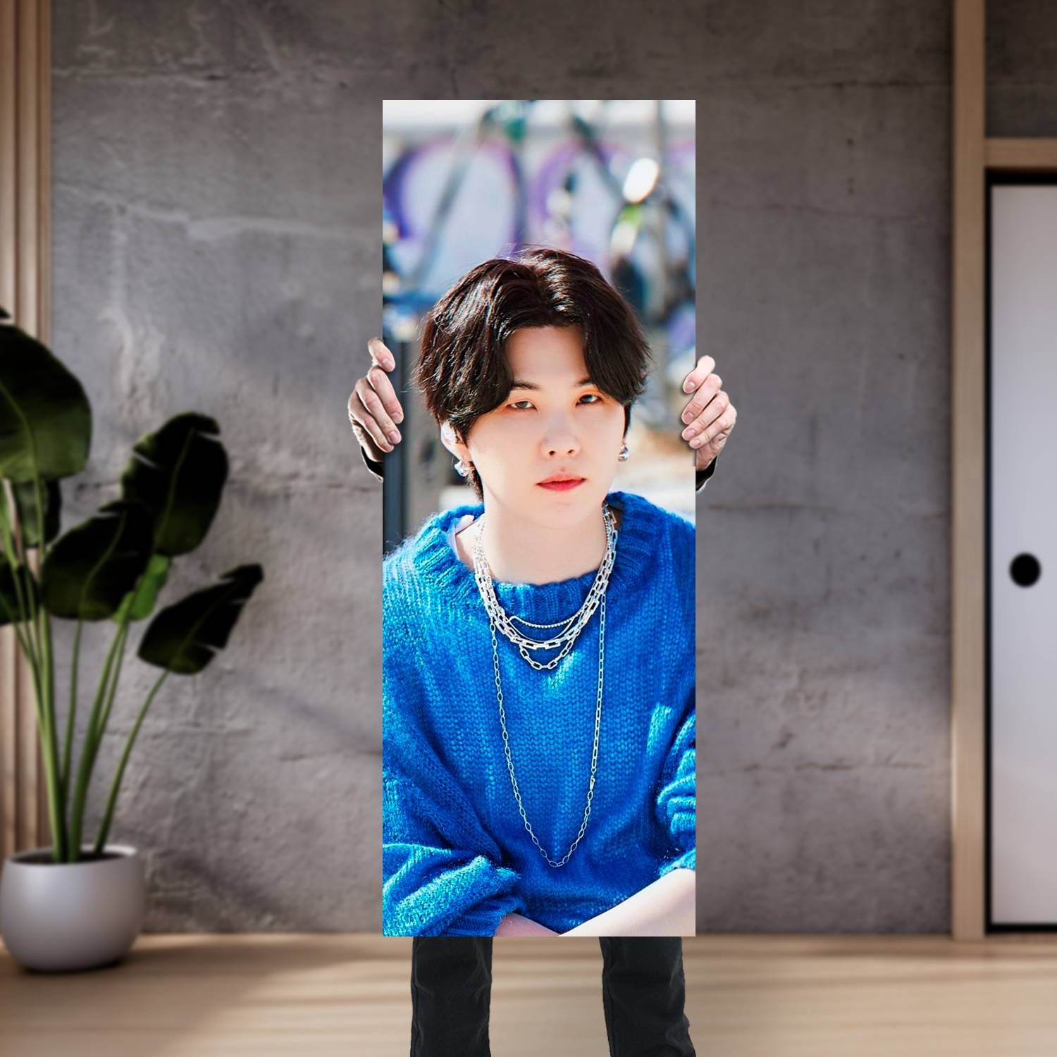 Cuadro grande 30x80cm Suga BT 098 BTS