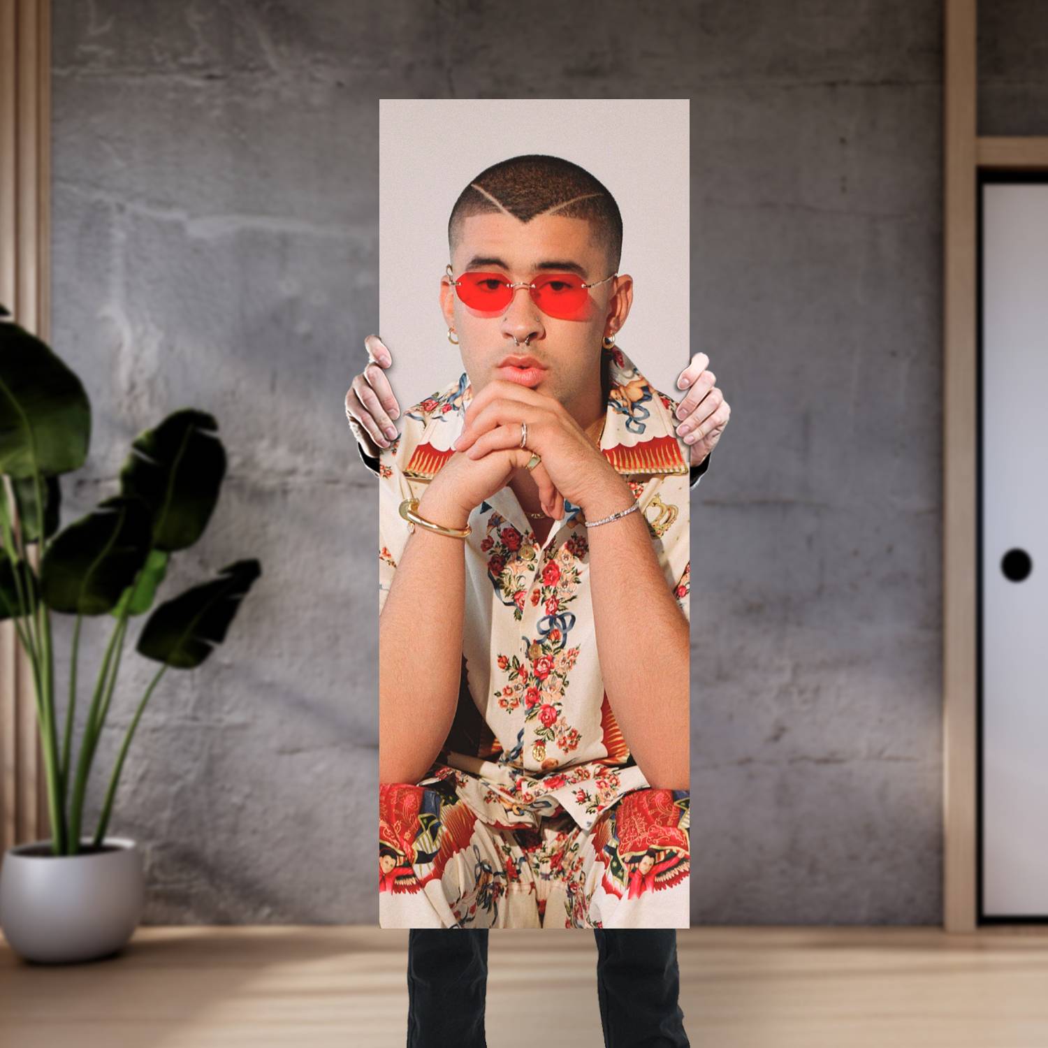 Cuadro grande 30x80cm Bad Bunny AF 173 Musica