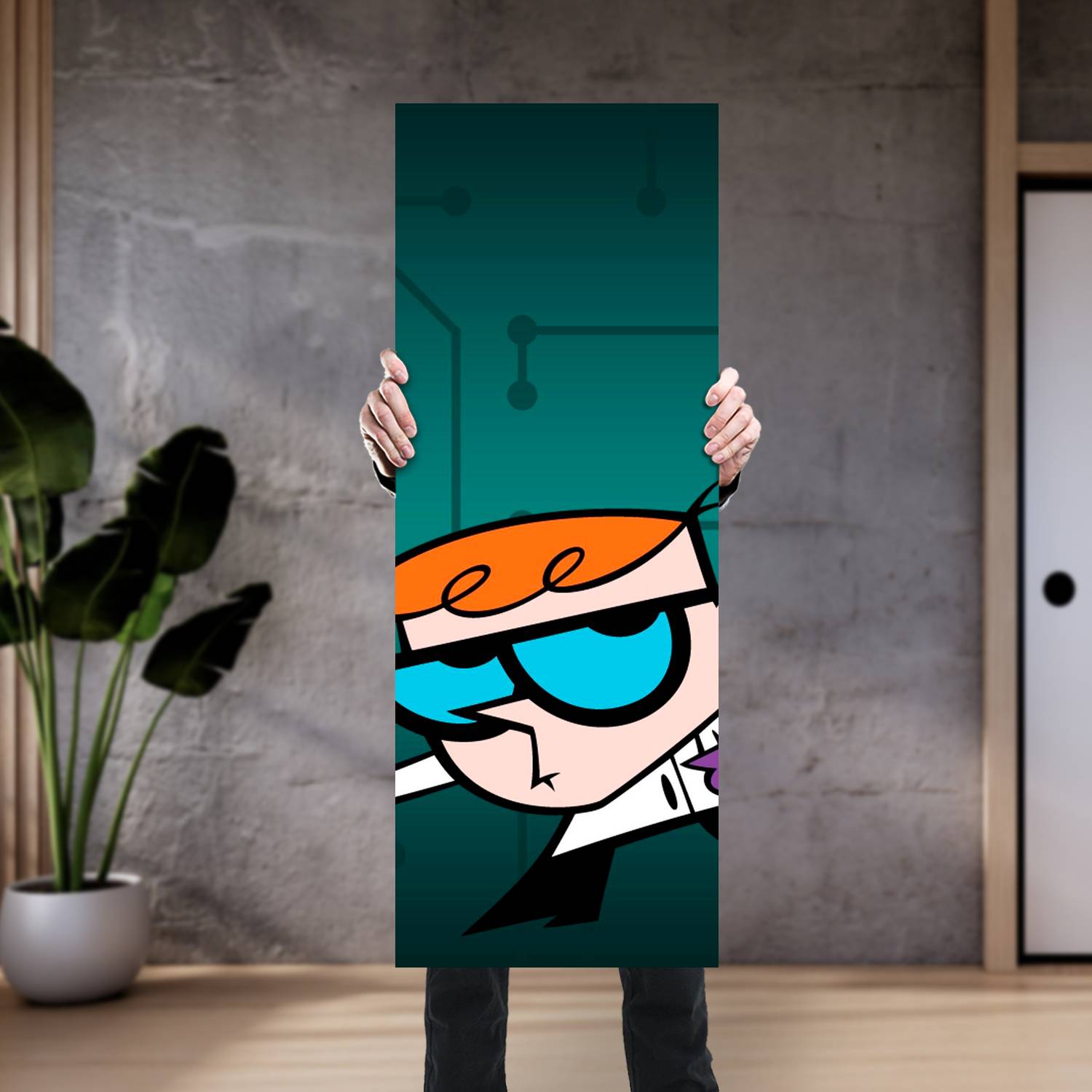 Cuadro grande 30x80cm El Laboratorio de Dexter AF 181 Cartoon