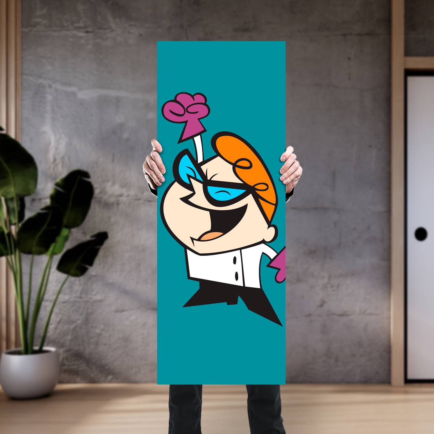 Cuadro grande 30x80cm El Laboratorio de Dexter AF 182 Cartoon