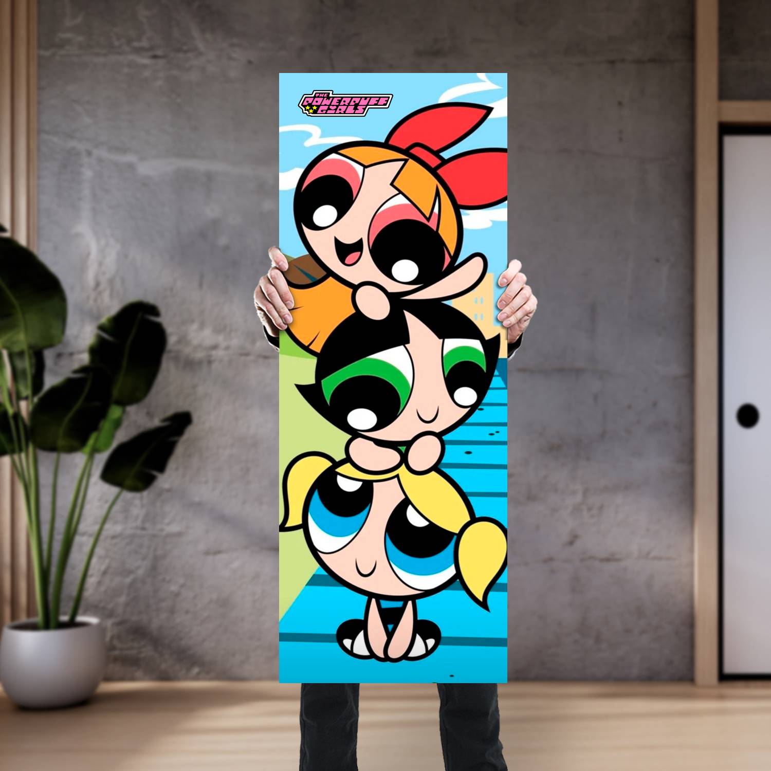 Cuadro grande 30x80cm Las Chicas Superpoderosas AF 190 Cartoon