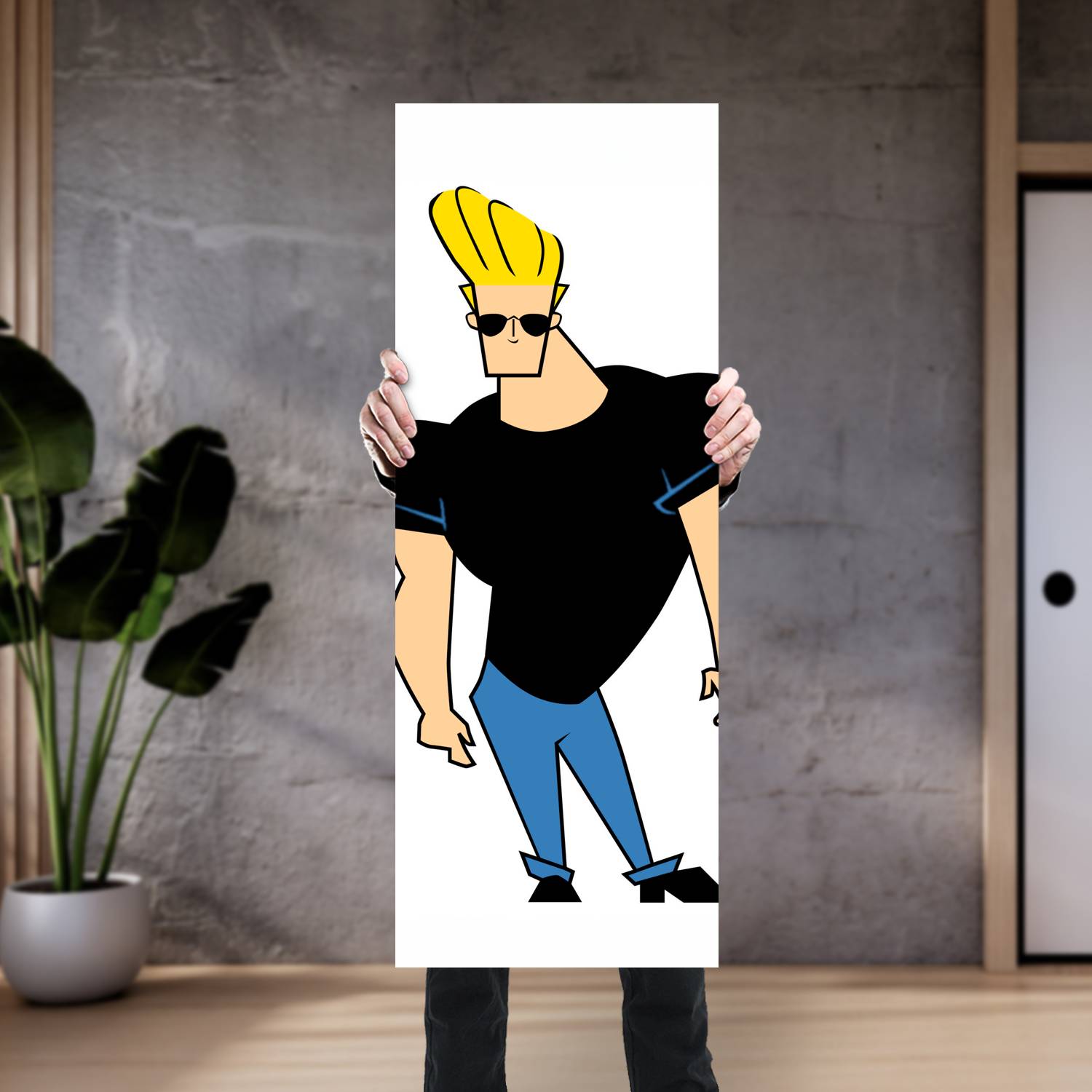 Cuadro grande 30x80cm Johnny Bravo AF 191 Cartoon