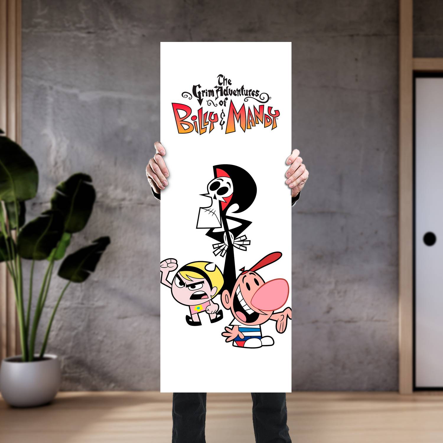Cuadro grande 30x80cm Las Sombrias Aventuras de Billy y Mandy Cartoon