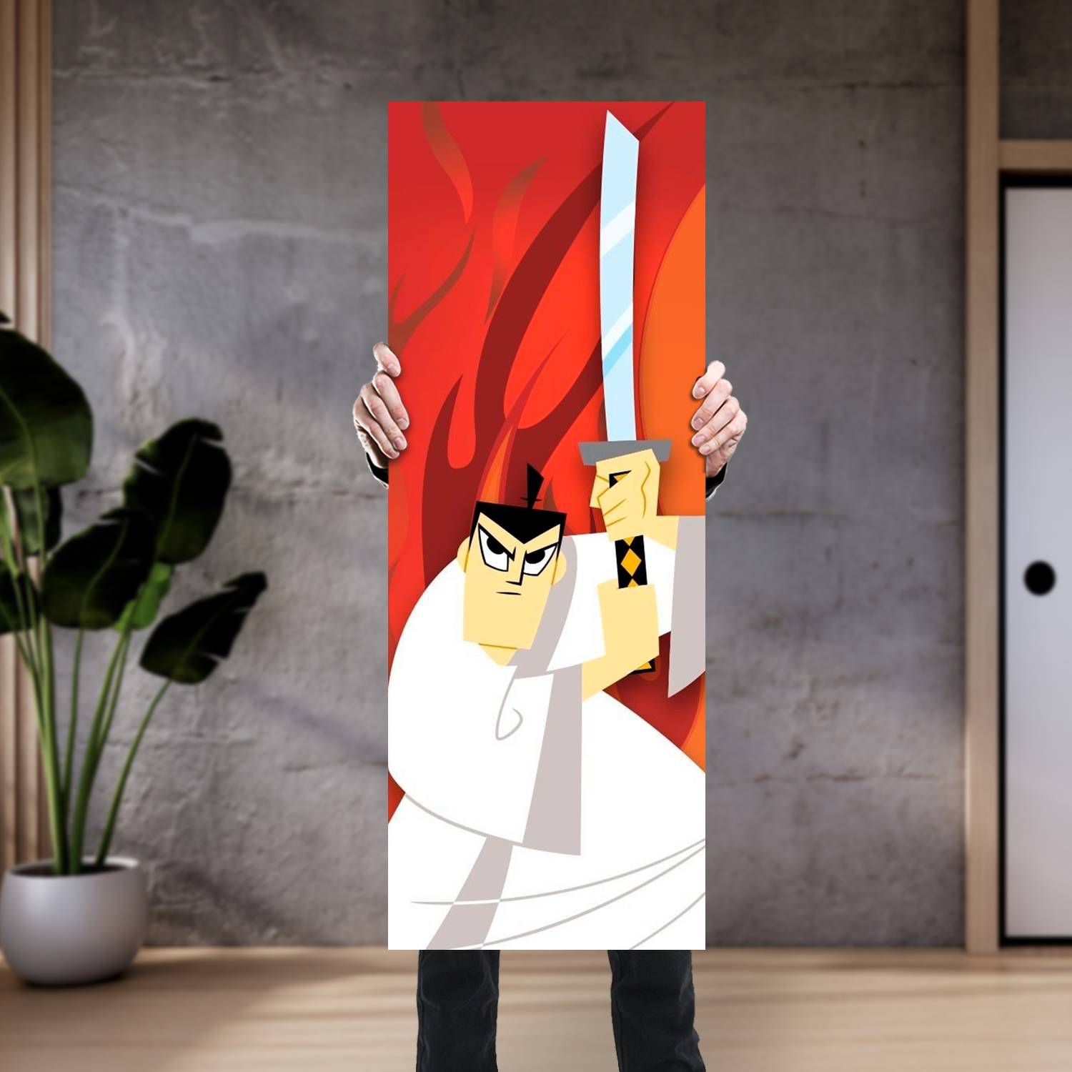 Cuadro grande 30x80cm Samurai Jack AF 195 Samurai Jack