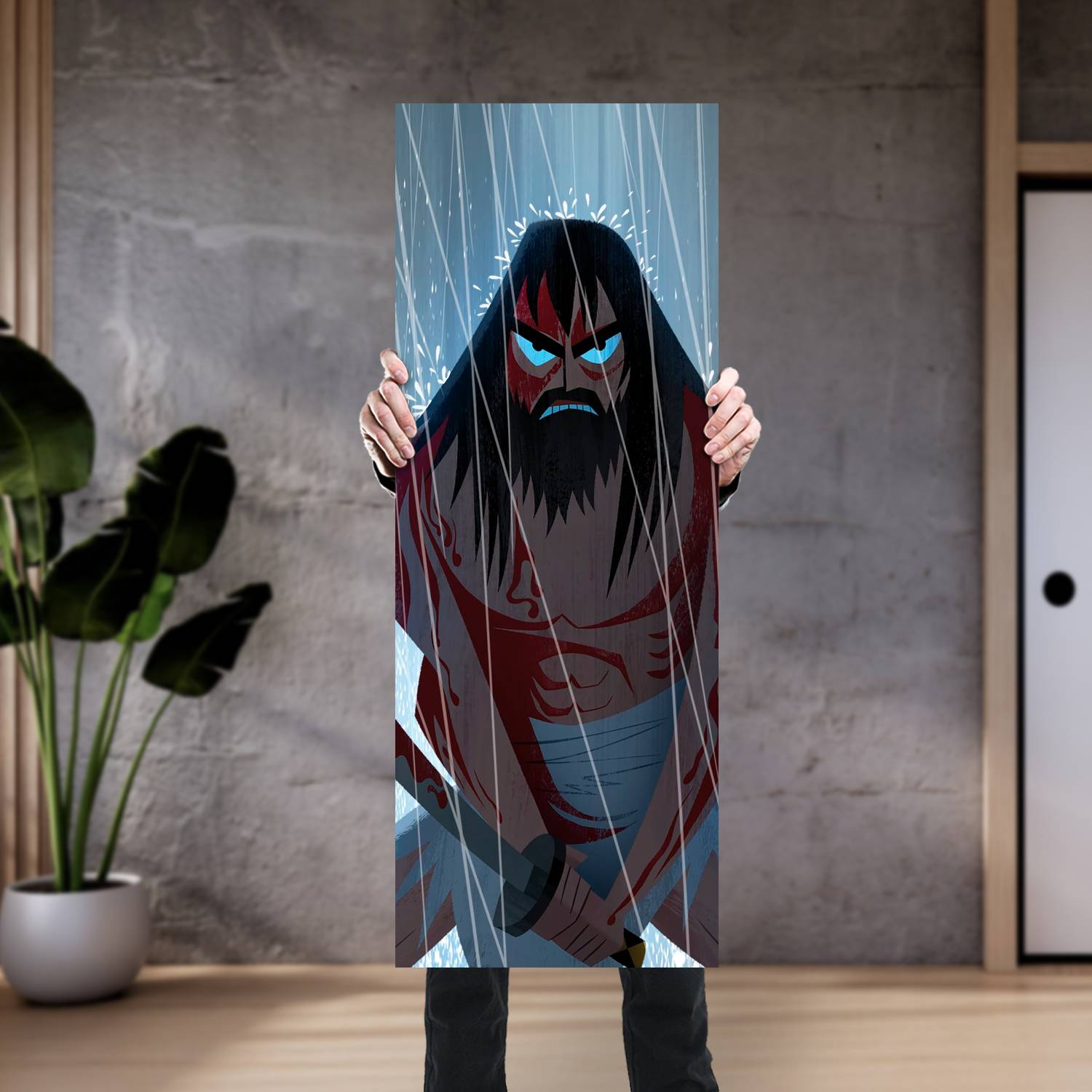 Cuadro grande 30x80cm Samurai Jack AF 196 Samurai Jack