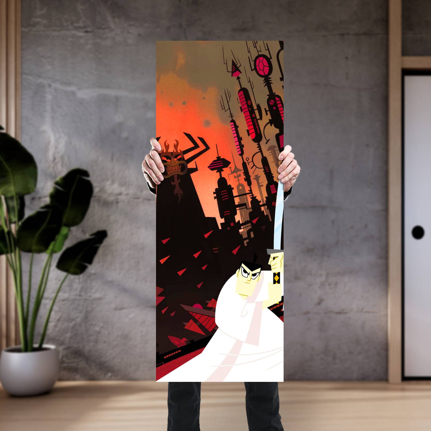 Cuadro grande 30x80cm Samurai Jack AF 198 Samurai Jack