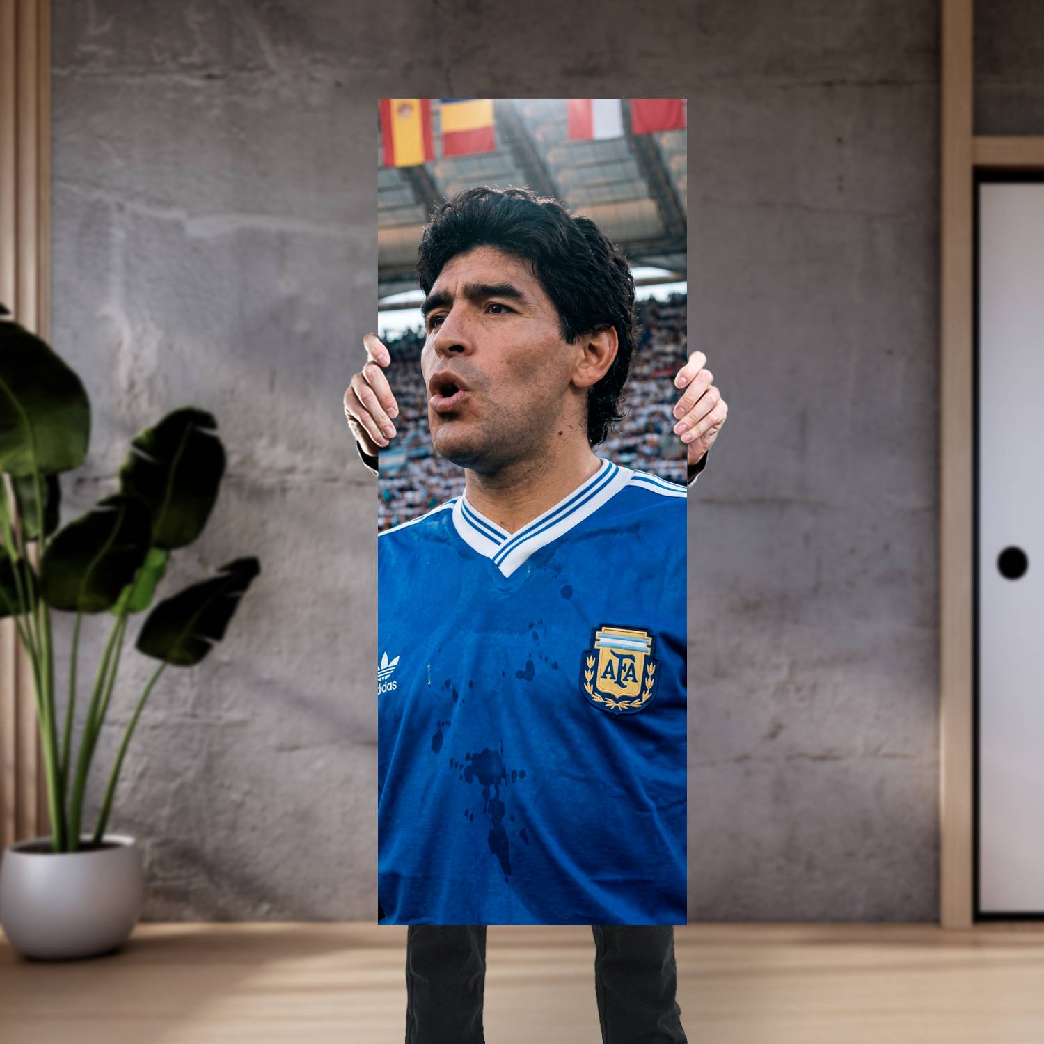 Cuadro grande 30x80cm Diego Himno Deporte