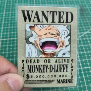 Stickers DTF Wanted One Piece x 50