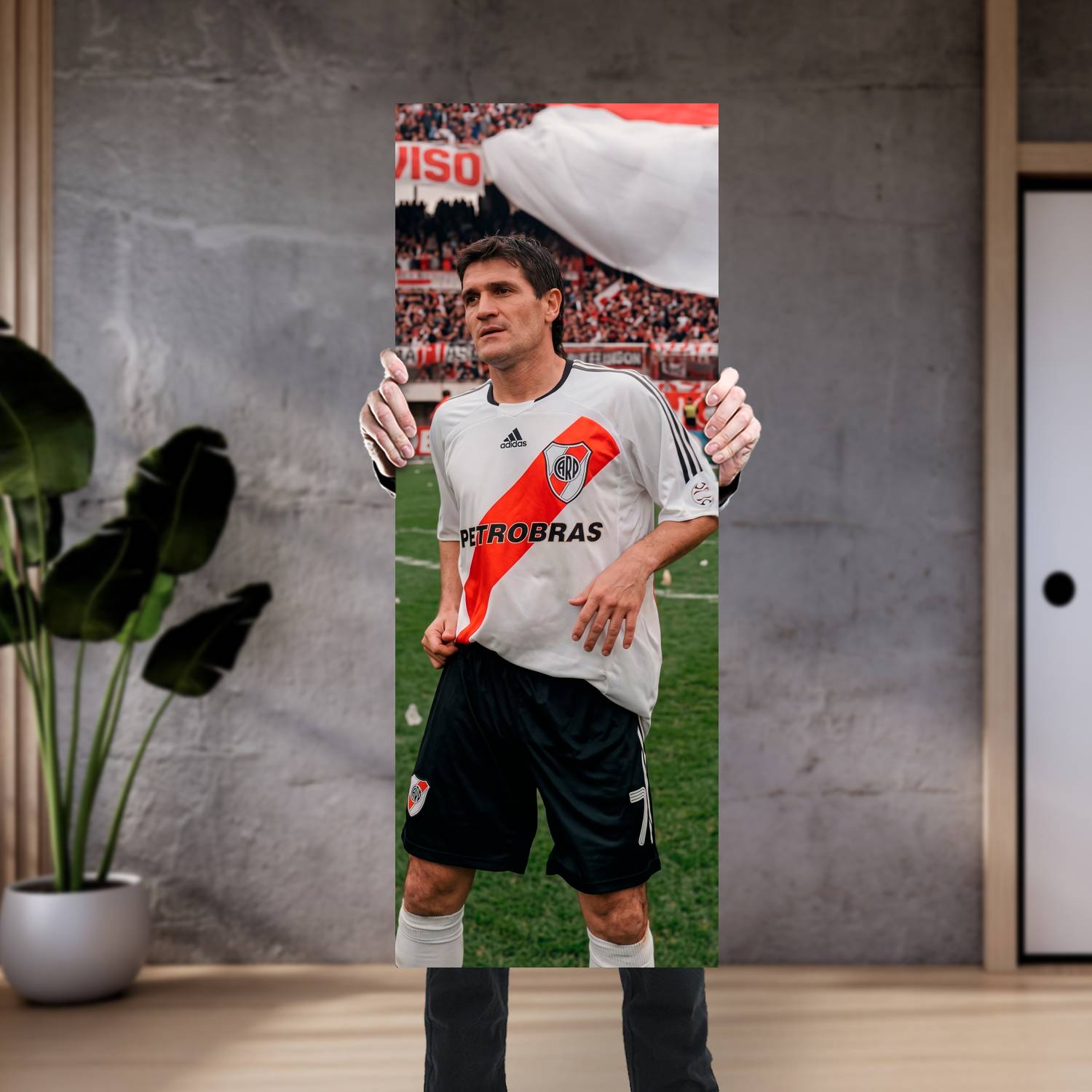 Cuadro grande 30x80cm Burrito Ortega Cancha Deporte