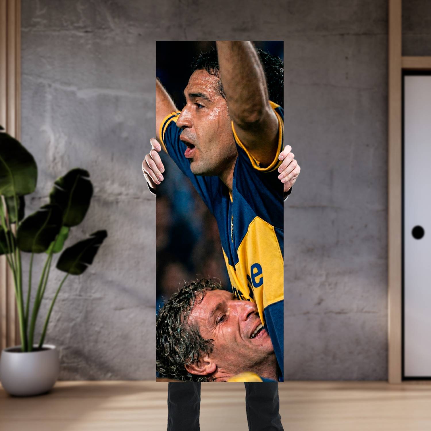 Cuadro grande 30x80cm Riquelme y Palermo Deporte