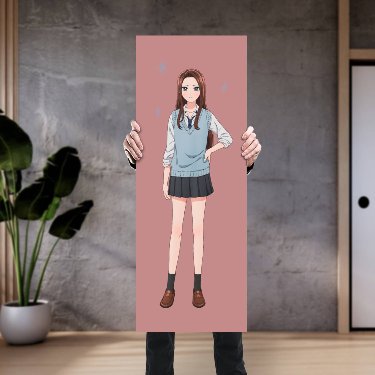 Cuadro grande 30x80cm Amane Kei Gals cant be Kind to Otaku