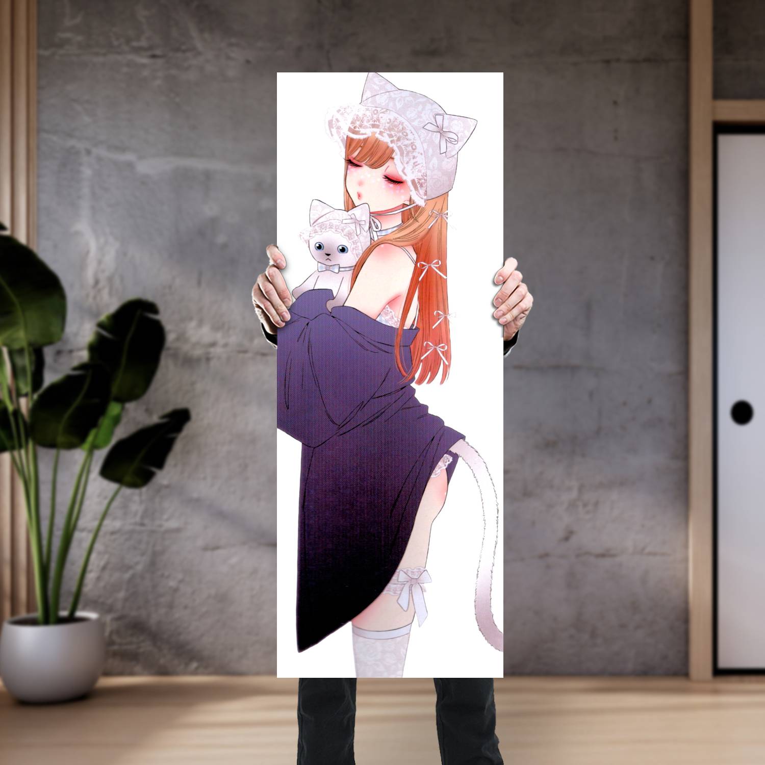 Cuadro grande 30x80cm Marin Cosplay Gatita Sono Bisque Doll