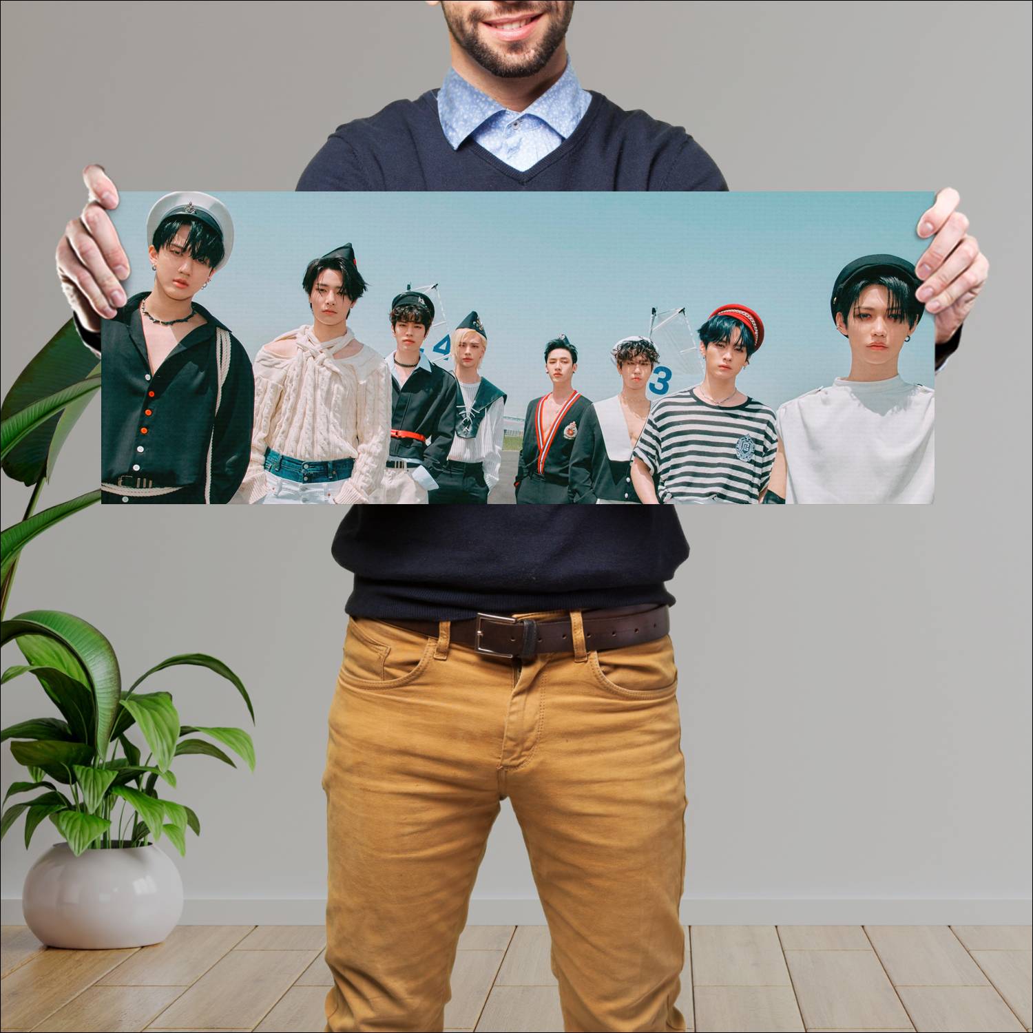 Cuadro grande 30x80cm Stray Kids I.N Lee Know Changbin Stray Kids