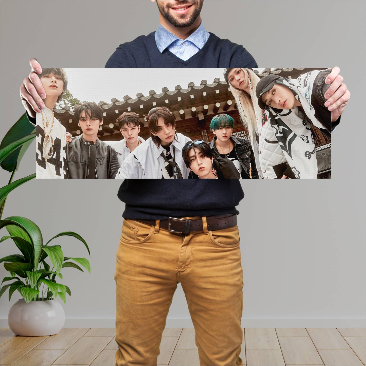 Cuadro grande 30x80cm Stray Kids Felix Changbin Lee Know Stray Kids