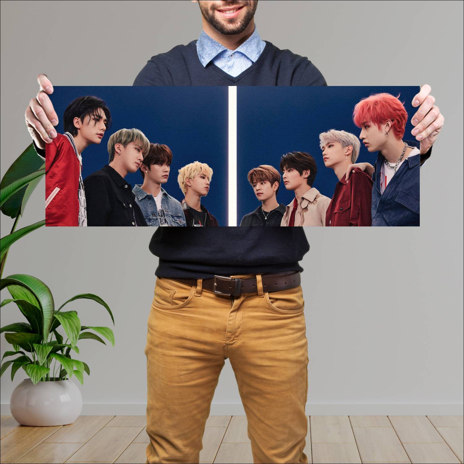 Cuadro grande 30x80cm Stray Kids Lee Know Changbin I.N Stray Kids