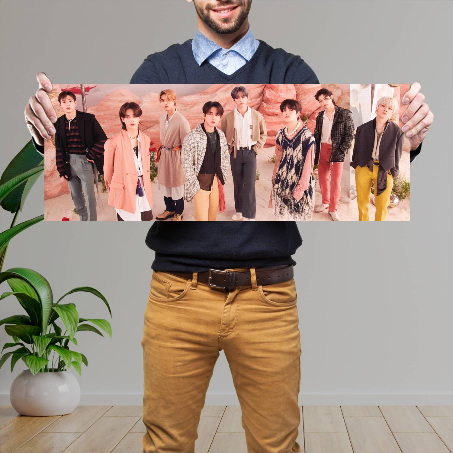 Cuadro grande 30x80cm Stray Kids Han Bang Chan I.N Stray Kids