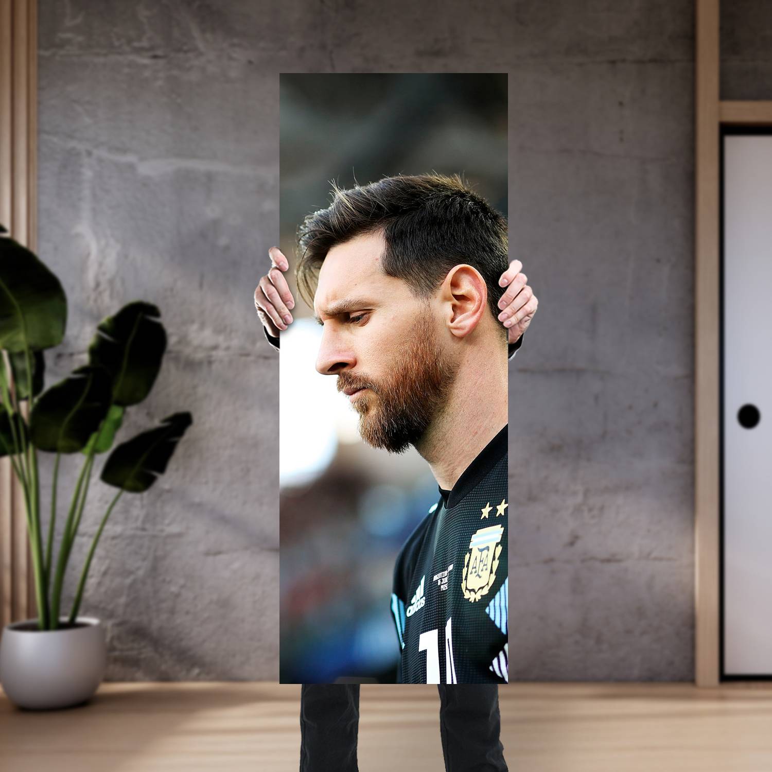 Cuadro grande 30x80cm Lionel Messi AF-235 Futbol