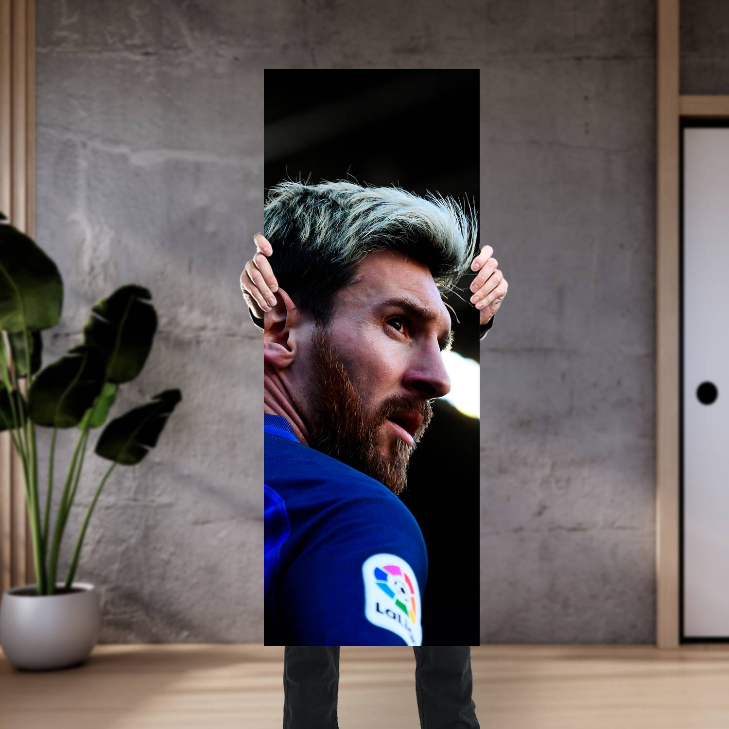 Cuadro grande 30x80cm Lionel Messi AF-237 Futbol