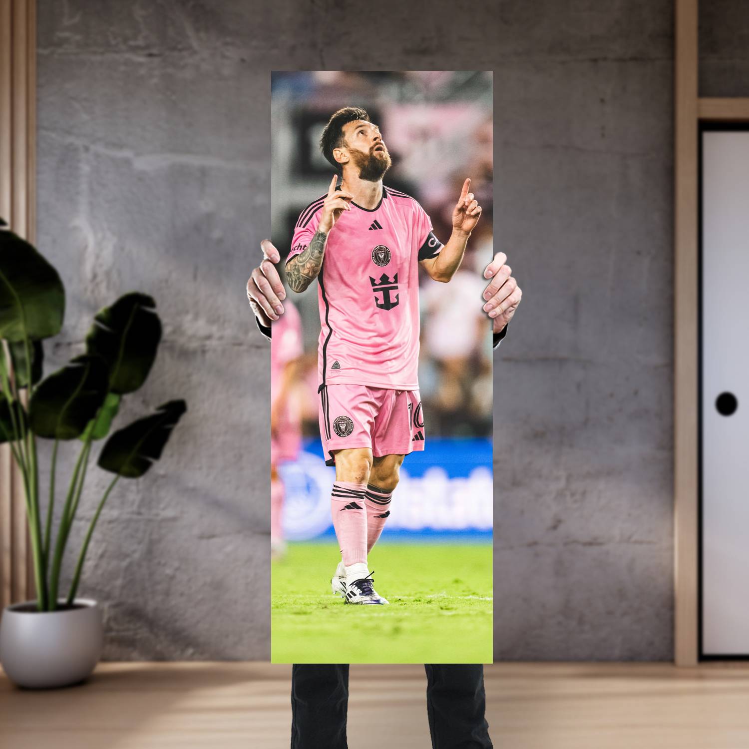 Cuadro grande 30x80cm Lionel Messi AF-238 Futbol