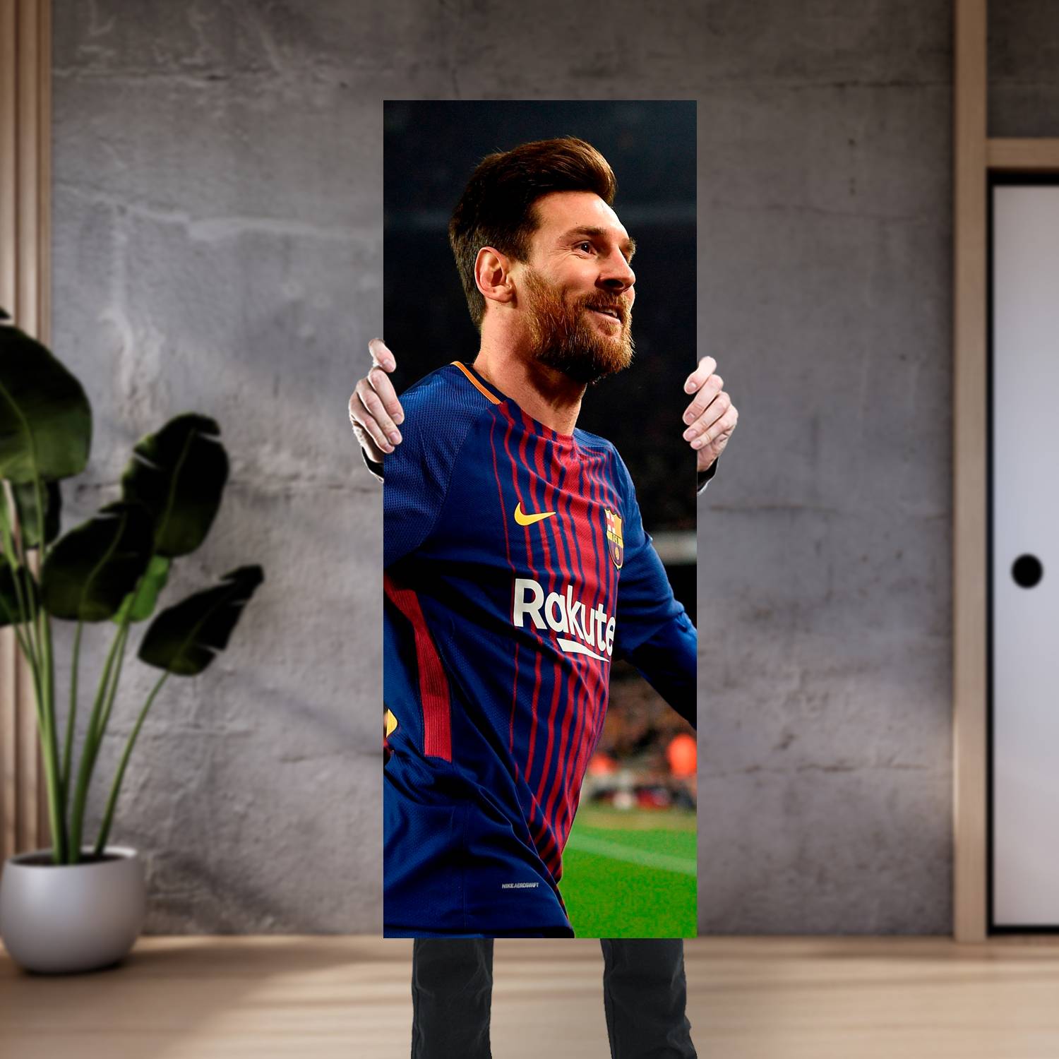 Cuadro grande 30x80cm Lionel Messi AF-242 Futbol