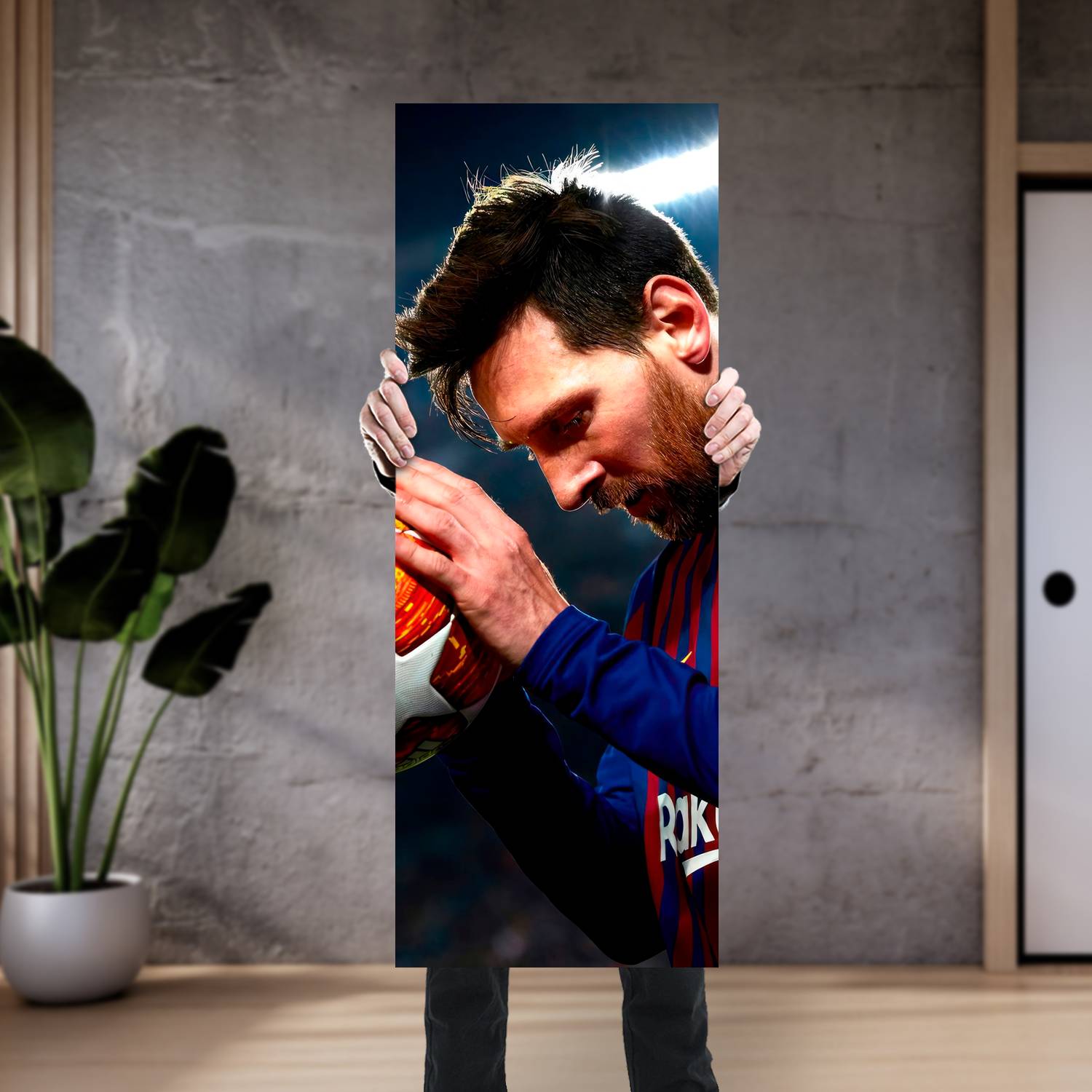 Cuadro grande 30x80cm Lionel Messi AF-243 Futbol