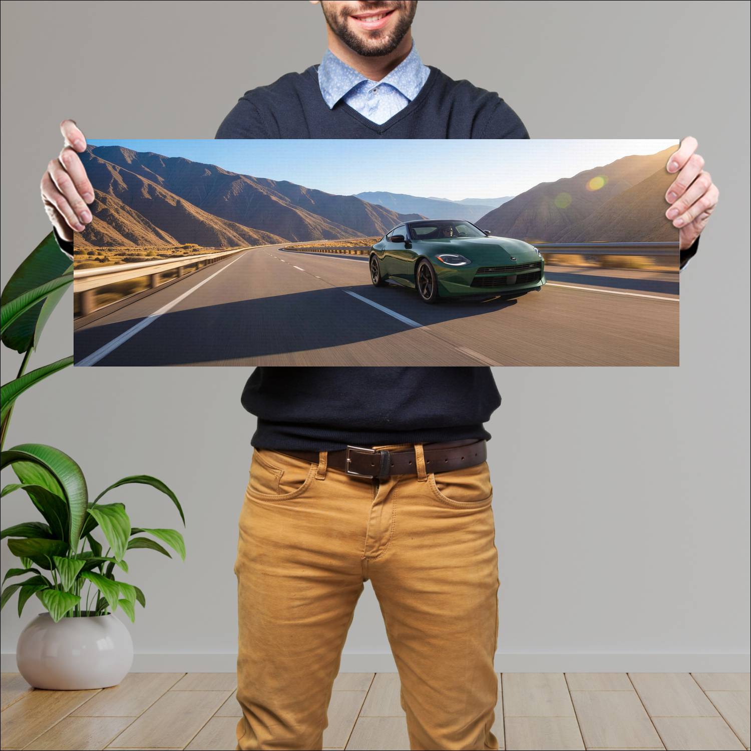Cuadro grande 30x80cm 2027 Nissan Z 007 1440w 52 Nissan