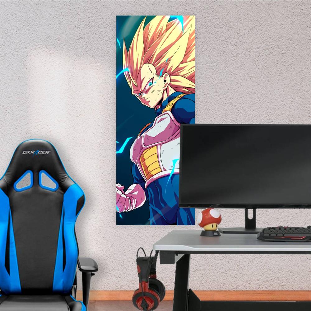 Cuadro grande 30x80cm Vegeta Super Saiyan 3 Adulto Daima Dragon Ball