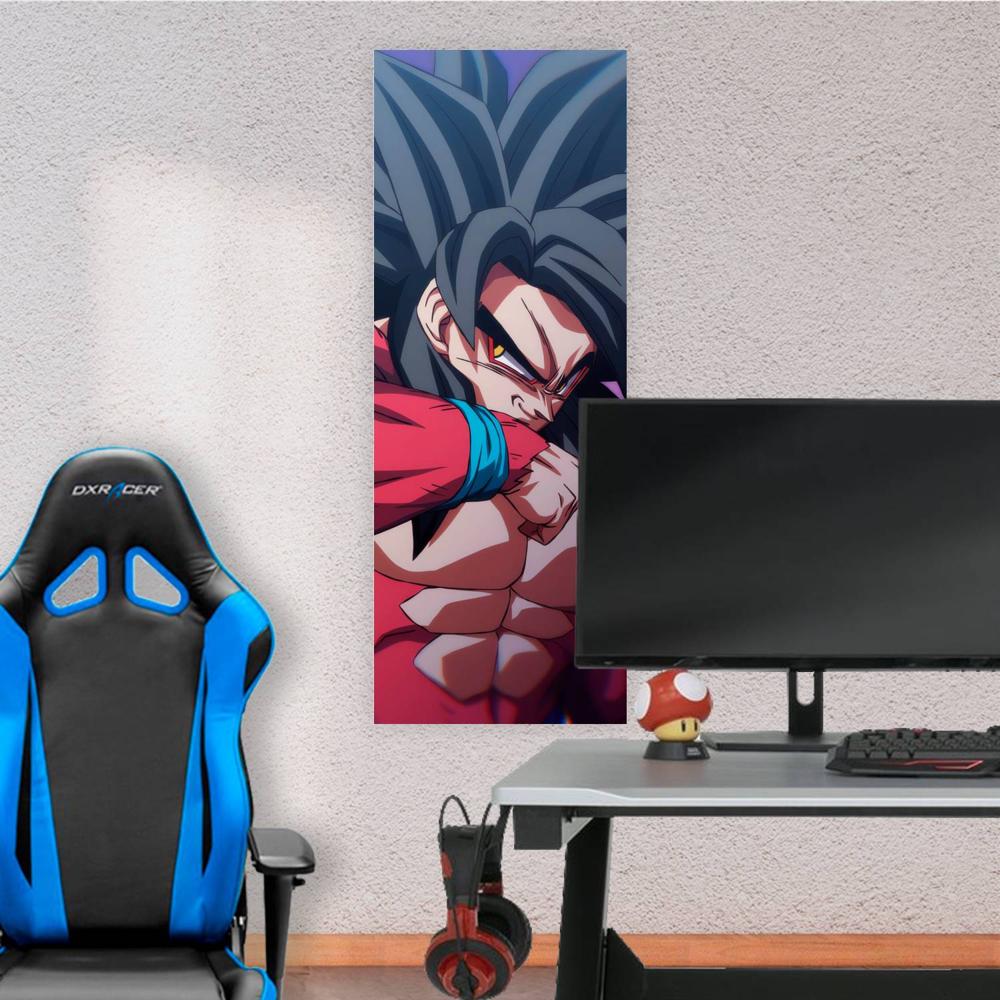 Cuadro grande 30x80cm Son Goku Super Saiyan 4 Dragon Ball