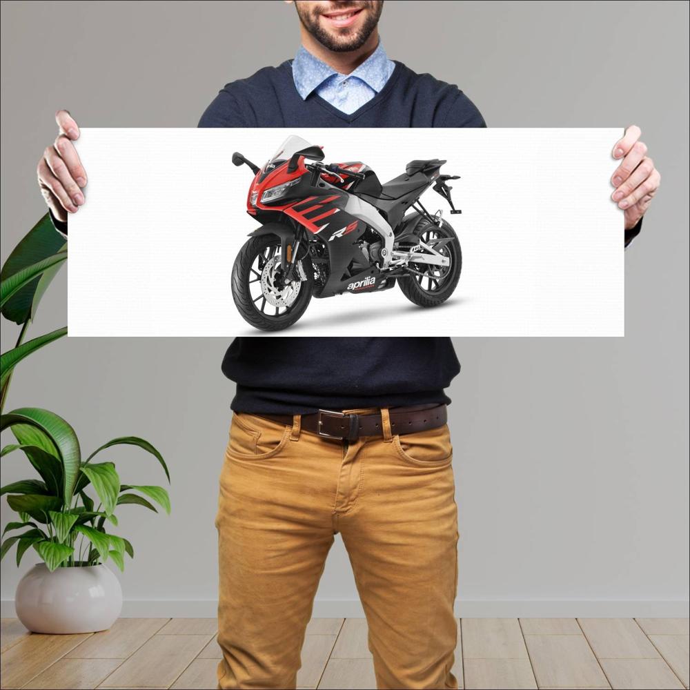 Cuadro grande 30x80cm aprilia rs 125 sports Moto